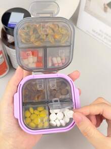 westwood 1 pezzo Portapillole impermeabile settimanale, astuccio per pillole e capsule, scatola portamedikazioni portatile con scomparti multipli, contenitore divisore per integratori vitaminici - Multicolore - Visualizzare 3