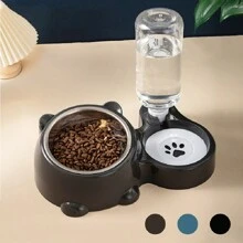 2-In-1 Elevated Tilted Pet Feeder With Stainless Steel Food & Water Bowls, Protects Pets Neck And Promotes Safer Eating & Drinking - Multicolor - View 11