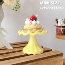 1Pc Mini Cupcake Stand Small Cake Display Stand For Chocolate,Dessert,Wedding,Birthday,Baby Shower,Tea Party Supplies,Gold