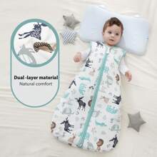 Mosebears  2.5 TOG  Sleeveless Sleep Bag  , Thick Leg-Wrapped Sleep Sack Baby Winter Wearable Blanket With 2-Way Zipper Super Soft &Comfortable - Deer - 查看 2