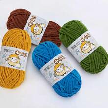 3pcs Handmade DIY Chenille Yarn Thick Boucle Yarn, Suitable For Scarves, Hats, Coats, Sweaters, Bags, Dolls, Cushions, 50g/Piece