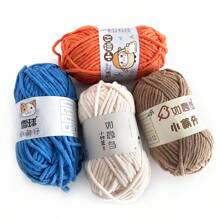 3pcs Handmade DIY Chenille Yarn Thick Boucle Yarn, Suitable For Scarves, Hats, Coats, Sweaters, Bags, Dolls, Cushions, 50g/Piece