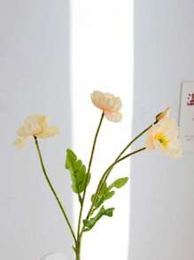 1pc Artificial Flowers Wedding Simulation Poppies Wedding Decoration Home Decoration Ornaments Silk Flowers Flowers Gifts Birthday Graduation
