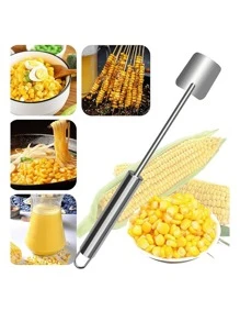1pc Corn Peeler For Corn Sticks, Stainless Steel Corn Peeler, Corn Remover, Fast And Safe, Suitable For Home Kitchen, Restaurant, Outdoor Dining - Multicolor - View 6
