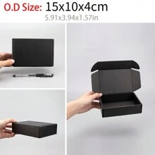 10pcs Multi-Size Small Paper Boxes, Customizable Printed Colorful Logo & Text, Gift Boxes, Personalized Packaging, Postal Paper Boxes, Courier Packaging Supplies