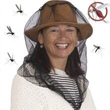1pc Anti-Mosquito Net Hat, Outdoor Camping Fishing Cap