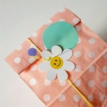 50/99/100/200 件笑脸雏菊花标签，纸质礼品标签，适用于派对礼品、婚礼装饰、花卉烘焙包装，无需电力 - 彩色 - 查看 7