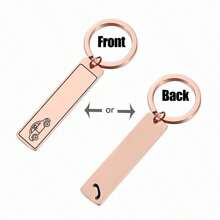 Personalized Custom Phone Number Logo Name Keychain Women Men Car Key Ring Double Sided Laser Engrave Stainless Steel Key Chain