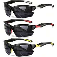 Gafas de sol deportivas y de moda polarizadas para hombres, para ciclismo, correr, pesca al aire libre, ligeras y con protección ocular casual para Halloween