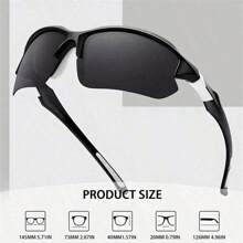 Gafas de sol deportivas y de moda polarizadas para hombres, para ciclismo, correr, pesca al aire libre, ligeras y con protección ocular casual para Halloween