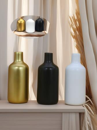 1PC Elegant Resin Simple Cylindrical Vase For Home Decor - Perfect For Flowers, Coffee Tables, And Office Decorations - Ideal Small Flower Vase For Living Rooms, Bedrooms, And TV Stands - A Beautiful Birthday Or Festival Gift Gifts Graduation Room Decor Glass Vase