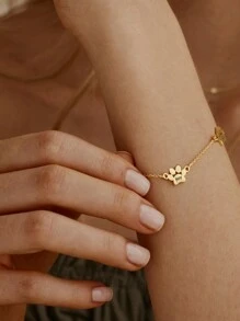 Personalized Custom Family Names Bracelet For Women Mother, Custom 1-3 Names With Claws Cute Family Gift For Mom Girl Sister Friends Mother's Day Pet Lovers Dog Silver Stylish,Fall Fashion,Contracted,Simple,Casual,Cuties Custom,Personalized,Unique Ideal Gifts For Her Girlfriend,Mom,Family,Friends,Daughter,Grandparents For Anniversaries,For Valentine's Day,For Mother's Day,For Birthdays,For Graduation,For Weddings,For Daily Wear Valentines - 1 Name 1 Cute Claw(Silver Color) - View 7