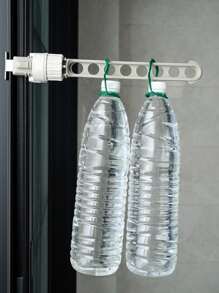 1 szt. Obrotowy 8-otworowy wieszak na ubrania, odpowiedni do podróży, zewnętrzny wieszak z siatką antykradzieżową do suszenia prania, wiosna, minimalistyczny, letnie topy