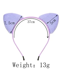 10/5pcs Plush Cat Ear Hair Hoop, Cute Fashion Headband For Girl, Suitable For Parties, Festivals In Autumn/Winter