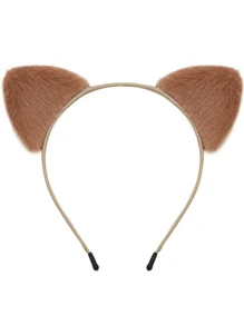 10/5pcs Plush Cat Ear Hair Hoop, Cute Fashion Headband For Girl, Suitable For Parties, Festivals In Autumn/Winter