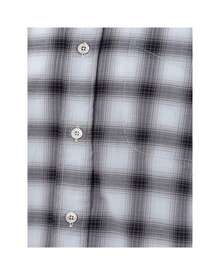 Camisa de cuadros de corte clásico para hombre - Gris - Ver 4