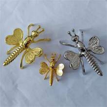 2szt. Metalowe galwanizowane złote i srebrne małe figurki zwierząt ozdoby, pająk, skorpion, ślimak wystrój najlepsze prezenty - Wielokolorowe - Zobacz 6