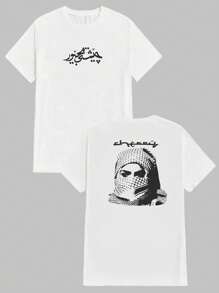 Unisex Arab T-Shirt 100% Cotton Streetwear New Arrival Shipping Various Colors!! PLUS SIZE - trắng - Xem 1