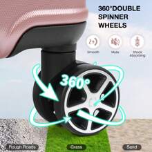 5 Piece Luggage Sets With Spinner Wheels, Womens Luggage Sets Carry On Bag Set, Hardside Carry On Suitcase Sets With Tsa Locks Duffel Bag