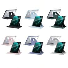 TBTIC 720° Rotation Acrylic Compatible With Samsung Tab Case A9 S9 S8 S7 Plus 11 FE 10.9 12.4 8.7 A8 10.5 X200 X206 S6 Lite 10.4 P620 P610 P615 P613 Leather Flip Cover Rotatable Adjustable