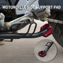 1 Peça Base de Descanso Lateral de Motocicleta de Liga de Alumínio JPMOTO, Acessório Antiderrapante que Se Adapta a Vários Modelos de Motocicleta