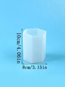 1 件 3D 圆柱形蜡烛模具，手工制作 DIY 硅胶蜡烛制作模具 - 白色 - 查看 13