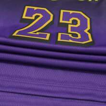 Nike 男士篮球球衣 #23 湖人城市版摇摆人上衣 FQ4346-504 - 紫色 - 查看 5