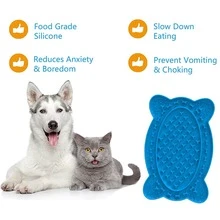 Slow Lick Feeder Mat For Dogs And Cats Pet Bath Stress Soft Food AIMISHOP - Green - View 2
