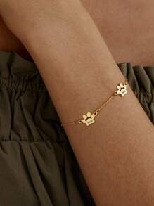 Personalized Custom Family Names Bracelet For Women Mother, Custom 1-3 Names With Claws Cute Family Gift For Mom Girl Sister Friends Mother's Day Pet Lovers Dog Silver Stylish,Fall Fashion,Contracted,Simple,Casual,Cuties Custom,Personalized,Unique Ideal Gifts For Her Girlfriend,Mom,Family,Friends,Daughter,Grandparents For Anniversaries,For Valentine's Day,For Mother's Day,For Birthdays,For Graduation,For Weddings,For Daily Wear Valentines - 1 Name 1 Cute Claw(Silver Color) - View 9