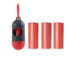 Bolso cambiador de cochecito de bebé con dispensador de bolsas para pañales desechables, dispensador colgante de bolsas de basura para cochecito de bebé con 3 rollos de bolsas de basura