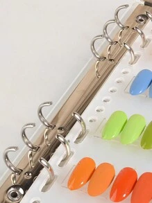 1pc Nail Art Album, Nail Sample Display Book, Includes 3 Inner Pages