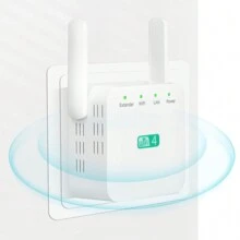 WiFi Extender WiFi Booster Wifi Repeater ,2.4GHz Internet Booster WiFi Extender Support 35 Devices, Support Repeater/AP Mode, Range Extender Wireless Signal Booster - trắng - Xem 1