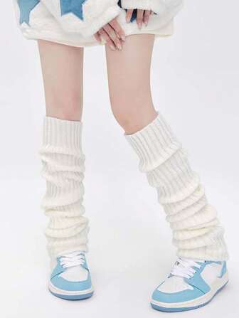 1 Pair Kids/Teens' Solid Color & Striped Cute School Style Over-The-Knee Socks