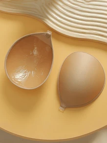 2 Pairs Of Bio-Glue Self-Adhesive Invisible Bra Nipple Stickers For Women To Gather And Enlarge Small Breasts To Make Them Bigger Wedding Dress Invisible Underwear Thickened Nipple Stickers