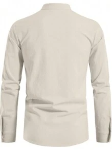 Men's Retro Style Lace Up Long Sleeve Shirts For Medieval,Pirate Renaissance Viking,Hippie Matching