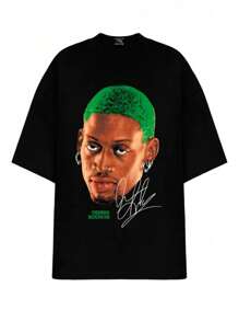Booteg  Vintage T-Shirt Shirt Blouse Unisex Men Women 100% Cotton Top Premium Streetwear New Release Various Colors!! Plus Size - 黑色 - 查看 4