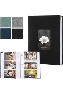 Christmas 1pc 6-Inch Photo Album, Minimalist Pocket-Style Photo Frame, Stores Up To 300 Photos, Creative Gifts, Wedding Decoration, Back To School Season Home Decor New Year Gift - Multicolor - View 19