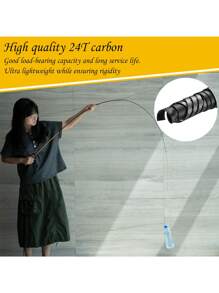 GOTURE Goture Stream Rod Small Fishing Rod With Ultra Light And High Strength, 28 Inch Suitable For Beginners, 1.8m/5.9/Ft--6.3m/20.7ft River Embankments, Lakeside Streams,Stripe Design