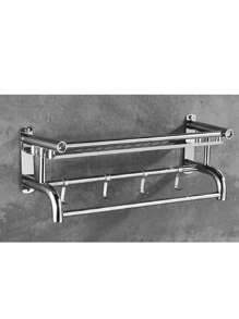 Accesorios De Baño Toallero De Acero Inoxidable De Capas2 - Plateado - Ver 2