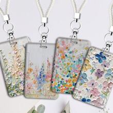 1pc Sage Themed ID Card Holder With Lanyard, Doctor/Nurse, Bus Card, Student ID Card Holder,School Supplies,Back To School - Multicolor - View 9