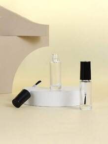 10 cái/5 cái/2 cái/1 cái 5ml Chai đựng sơn móng tay hình vuông tròn bằng thủy tinh trong suốt, lọ đựng keo sơn móng tay, cọ đựng, bao bì mỹ phẩm, lọ đựng, lọ đựng có thể nạp lại - Nhiều màu - Xem 4