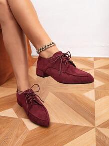 Women's Flat, Chunky Heeled, Pointed Toe Vintage Style Oxfords, Campus Slip-On Loafers, Mid Heel Mary Jane Black Leather Shoes, Chunky Heel English Style Shoes Valentines