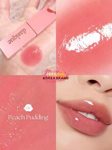 Dasique Juicy Dewy Tint #09 Peach Pudding, Long-Lasting Hydrating Lip Gloss, Non-Sticky, Creates Healthy Glow, Refined Makeup, Color Locking, Vegan, Cruelty-Free, Korean Cosmetics, 3.5g/0.12oz - #09 Peach Pudding - View 2