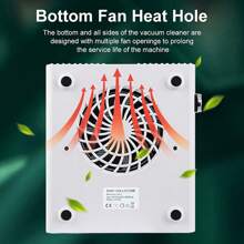 Odkurzacz do paznokci 858-1 Regulowana moc ssania Odkurzacz do paznokci do manicure, Odkurzacz do paznokci do użytku domowego w salonie - Filtr do paznokci podczas korzystania z wiertarki do paznokci, prezent na Walentynki