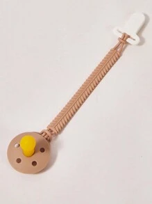 2pcs/Set Baby Pacifier & Pacifier Clip, Silicone Pacifier Head, 0-6 Months And 6-36 Months, Extra Soft, Anti-Colic, Newborn To 36 Months, Mimic Breastfeeding, Prevent Losing