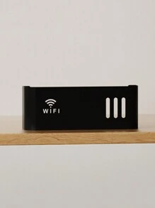 1pc WIFI Router Plastic Storage Box, Wall-Mounted No Drilling Required, Suitable For Wall Or Desktop - Multicolor - View 12