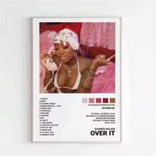 1 Pc American Pop Art Ca sĩ Album nhạc Bìa Canvas In Poster Nghệ sĩ Nội thất Trang trí Tường nhà Không khung, Nghệ thuật treo tường - Nhiều màu - Xem 13