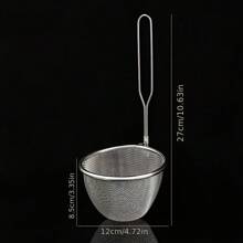 1pc 304 Stainless Steel Kitchen Small Tool Strainer Spoon, Household Stainless Steel Mesh Colander Spoon - Multicolor - View 11