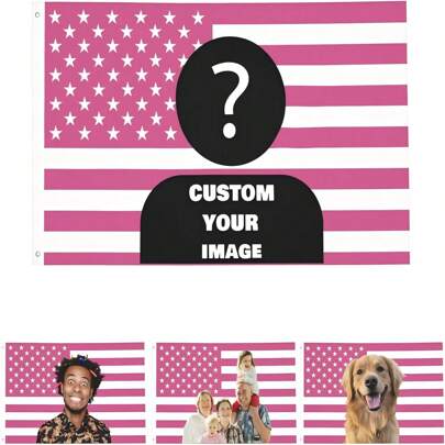 1pc Customizable Personalized Flag With Photos And Text, For Birthday, Wedding, Halloween, Christmas, Party, Father's/Mother's Day, Home Decor, Bedroom Aesthetics, Wall Art Lightweight Custom For Graduation, For Weddings, For Housewarming Tea Room, Bedroom, Living Room, Custom Tapestry, Custom Tapestry For Anniversaries, For Graduation, For Housewarming, For Weddings, For Birthdays Sofa, Bed, Car, Tea Room, Bedroom, Living Room,Multi-Functional, ,Ornamental,Reusable,Exquisite,Stylish,High-Quality,Colorful,Modern,Custom,Personalized,Unique,Ideal Gifts For Him,Ideal Gifts For Her,Boyfriend,Dad,Girlfriend,Mom,Family,Friends,Tea Room,Home,Garden,Office,For Anniversaries,For Valentine's Day,For Mother's Day,For Birthdays,For Father's Day,For Graduation,For Weddings,For Housewarming