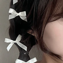 30/15个装女士多色丝带蝴蝶结发夹，甜美丝绸可爱迷你发卡，优雅公主芭蕾Y2K仙女风发饰，适合日常佩戴，情人节爪夹发卡，学生用品，大学，女士冬季装扮，蝴蝶结 - 彩色 - 查看 9